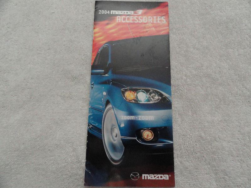 2004 mazda 3 accessories owners manual supplement