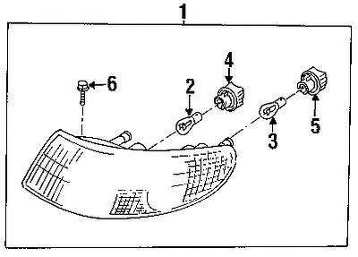 Saab 0200428 genuine oem factory original exterior bulbs