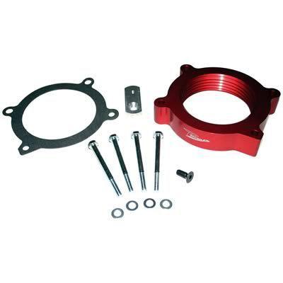 Airaid throttle body spacer billet aluminum red 1" cadillac chevy gmc pontiac ea