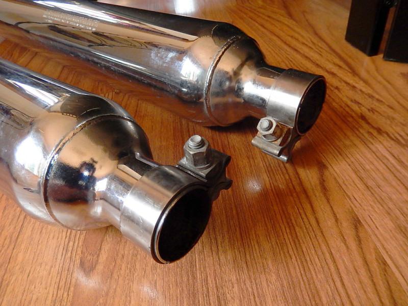 Harley Davidson Exhaust System FHTCU 65846-09 & 65538-09 Chrome Touring Muffler, US $49.99, image 3