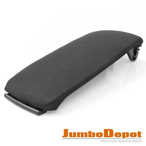 Black cloth center console armrest cover lid set fits for audi a6 2001 02 - 2005