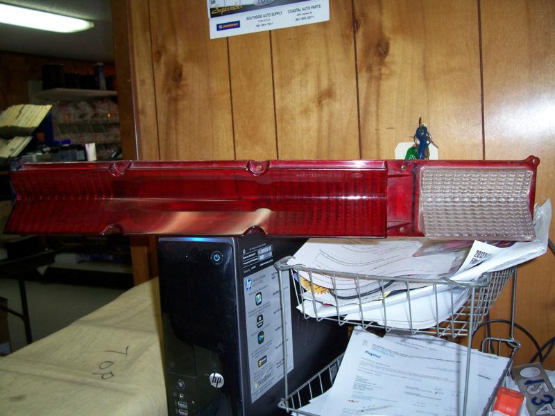 1969 mercury new oem left tail light / stop light lens with backup domy13450a