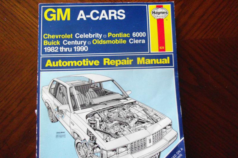 Haynes Repair Manual 829 GM A-Cars Celebrity Century Ciera 1982-1990, US $8.00, image 2