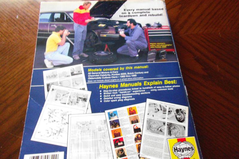 Haynes Repair Manual 829 GM A-Cars Celebrity Century Ciera 1982-1990, US $8.00, image 3