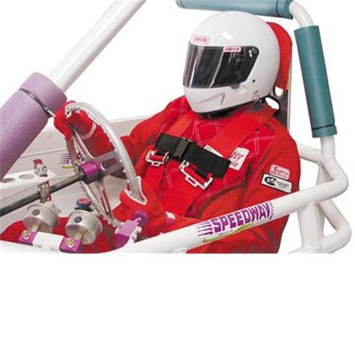 New Safety Racing Red Quick Release Sternum Protector, Fits 2