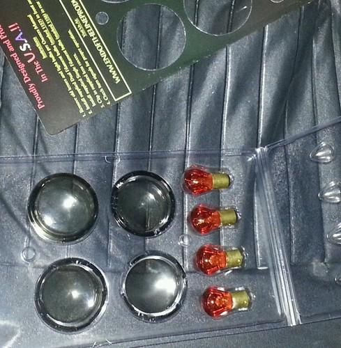 Harley dark turn lights lens/blubs, US $10.00, image 2