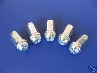 Lug nuts acorn stainless capped 12x1.25 nissan subaru big 7/8" socket size hex