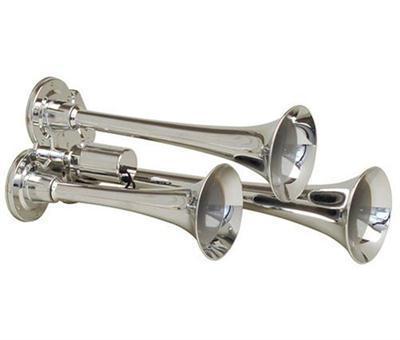 Truck train horn - kleinn train horns - air train horn, chrome - 130