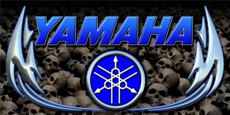 New yamaha banner apex nytro v max snowmobile - yamaha skulls