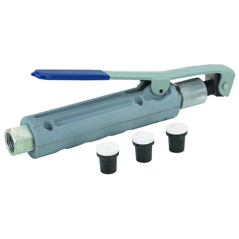 Abrasive blasting deadman valve with 4 ceramic nozzles 