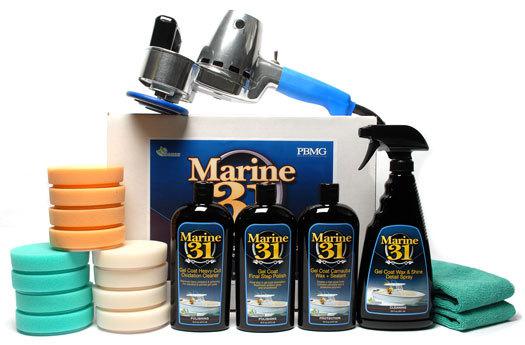 Cyclo pro marine 31 boat oxidation removal kit- cleaner polish wax detail remove
