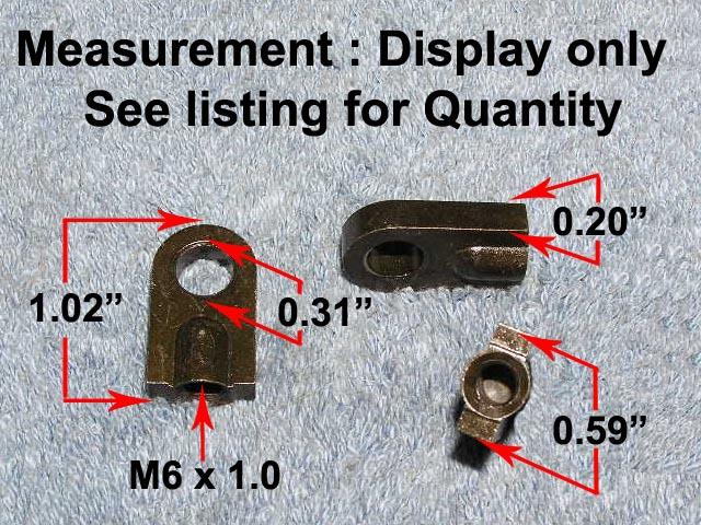 Rv bus van heavy duty gas spring strut blade loop bolt eye end fitting m6 x 1.0