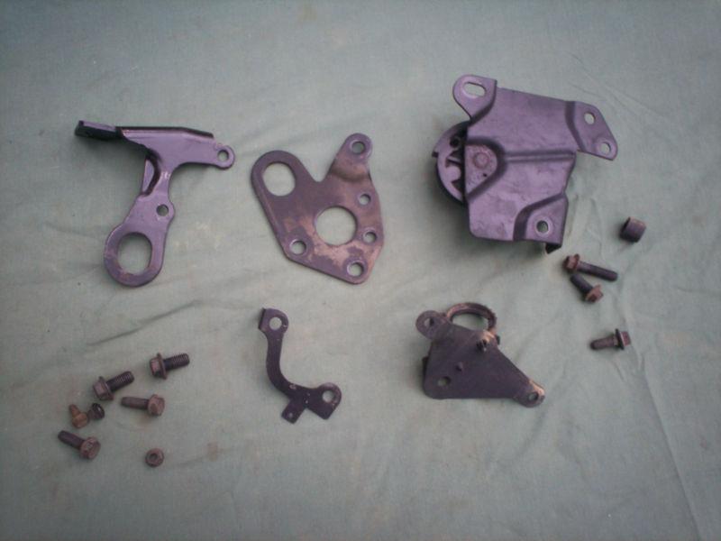 87 buick century 4tech engine pull bracket, fuel line bracket, acc. cable brkt.
