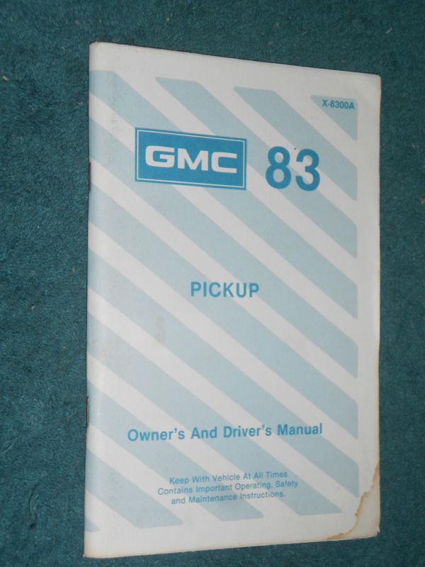 1983 gmc truck owner's manual / 1500-3500 original guide book