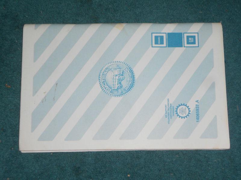 1983 GMC TRUCK OWNER'S MANUAL / 1500-3500 ORIGINAL GUIDE BOOK, US $22.50, image 4