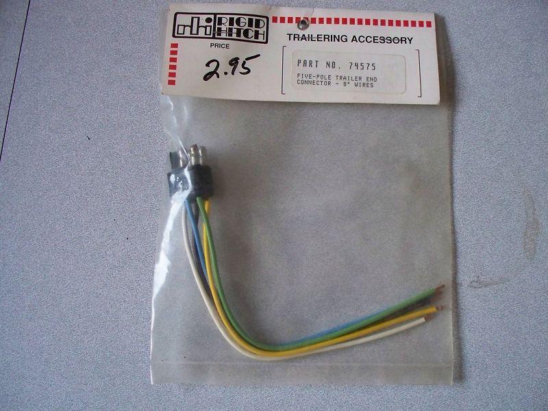Rigid hitch five-pole trailer end connector 8" #74575