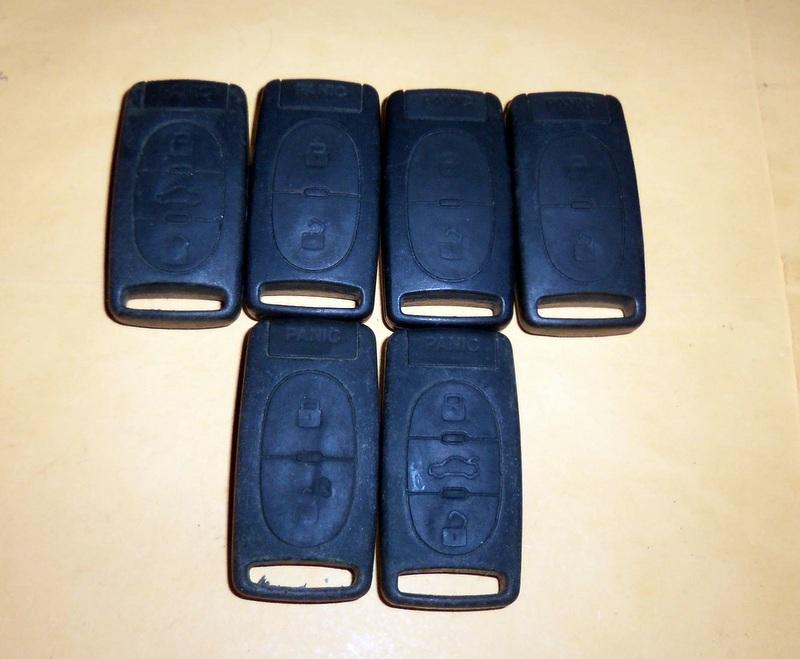 Lot of 6 audi keyless entry remotes fobs transmitters mz24108194