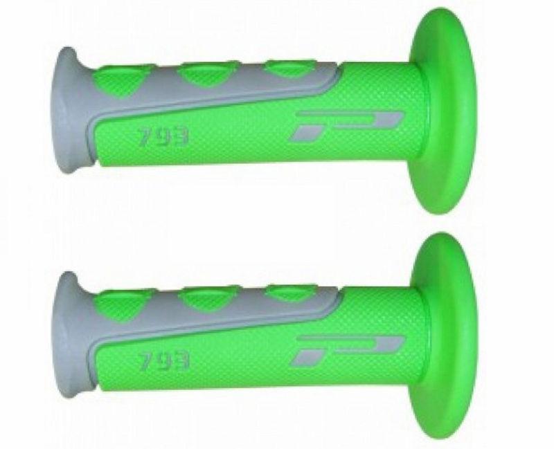 Buy Pro Grip 793 Green Gray Handlebar Grips Fits Honda Dirt Bikes