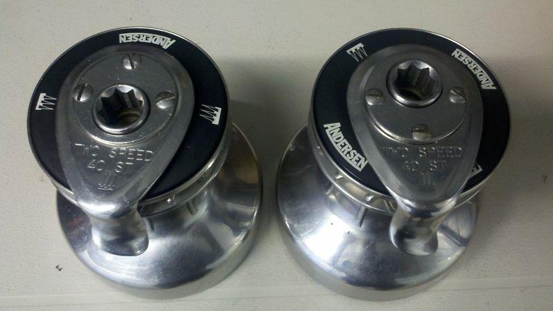 Andersen st40  2 speed self tailing winch pair stainless steel