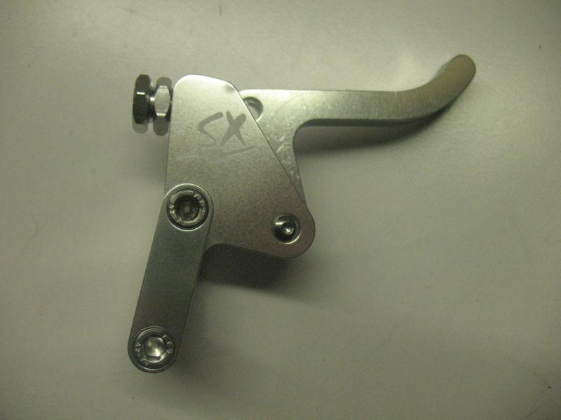Sx billet finger throttle lever yamaha silver w adapter sj superjet 701 650 700