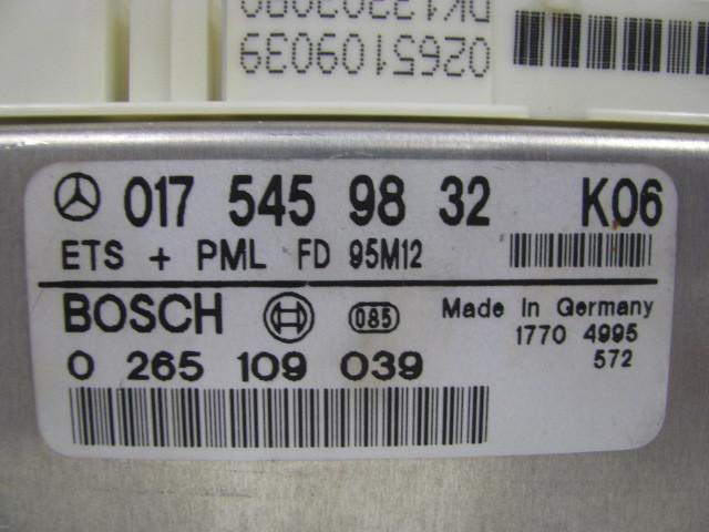 Abs computer mercedes s320 s350d 1995 95 1996 96 017 545 98 32 0 265 109 039