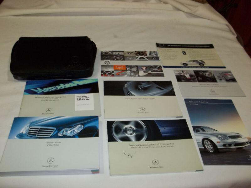 2007 mercedes-benz c-class sedan owner manul11 /pc.set & black benz sporty case.