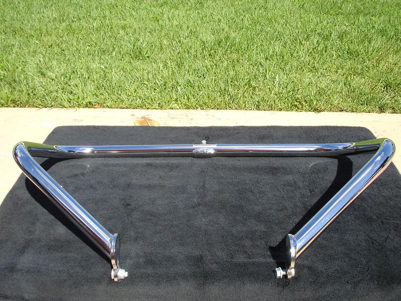 Harley davidson genuine 2013 chrome road glide fltrx engine guard crash bar nr!!