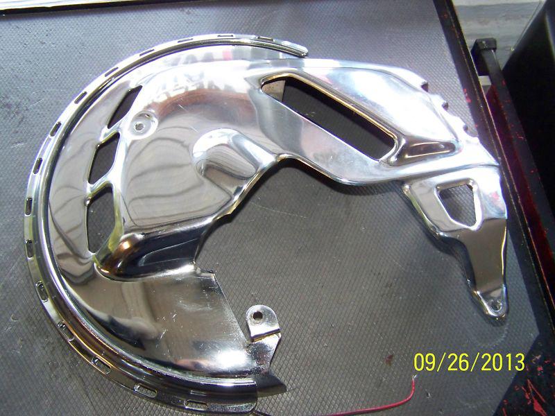 Kuryakyn 7451 chrome rotor cover left side amber/amber ring of fire  for gl1800 