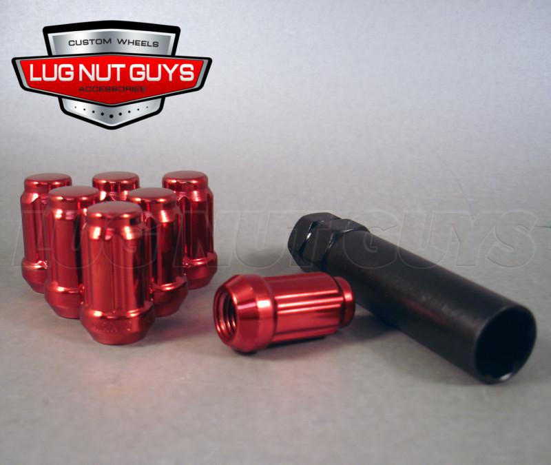 Buy 16 RED LUG NUTS SMALL DIAMETER TUNER SPLINE DRIVE ACORN 12x1.5