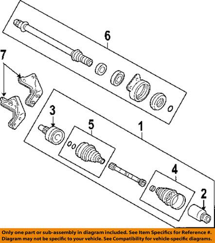 NEW OEM AUTO TRANS FRONT AXLE DRIVE SHAFT BRACKET 2WD ESCAPE & MARINER & HYBRID, US $60.00, image 6