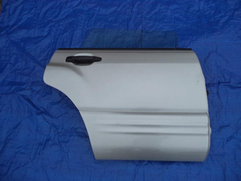 2001-2002 subaru forester driver rear exterior door oem silver