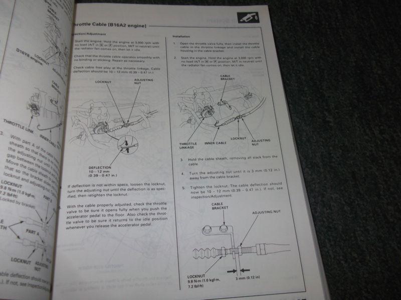 1996 1997 HONDA CIVIC DEL SOL Service Shop Repair Manual OEM DEALERSHIP SET 2 x, US $165.65, image 4