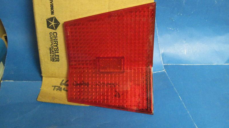 Mopar tailight lens 1966 polara+monaco wagon models, n.o.s.