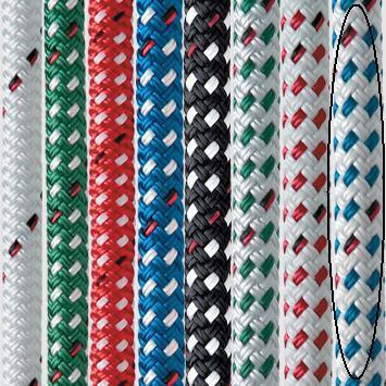 Endura braid, 7/16" x 85', blue fleck, new england rope