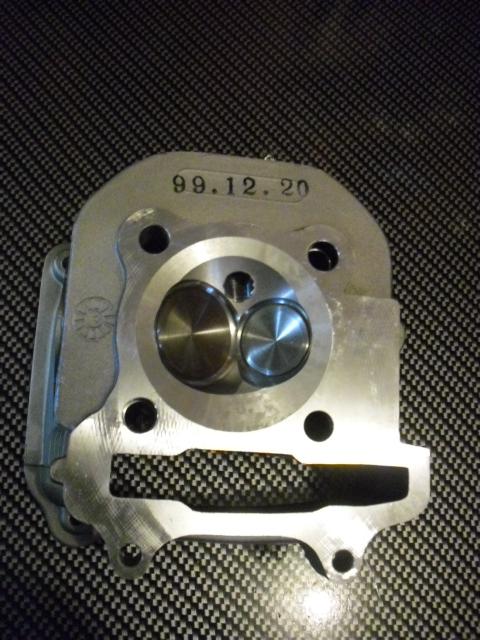 Scooter 150cc gy6 racing high performance 61mm cylinder head big port s.s. valve