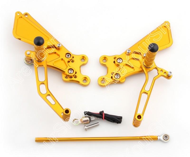 Rearset rear set for kawasaki zx14r zx 14r 2006-2007 gold