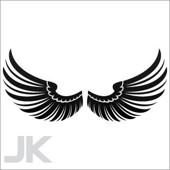 Decal sticker wing wings helmet motorbike tank 0502 x66z3