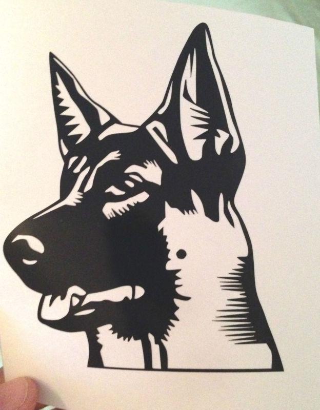 German shepard - decal vinyl sticker! many colors!!