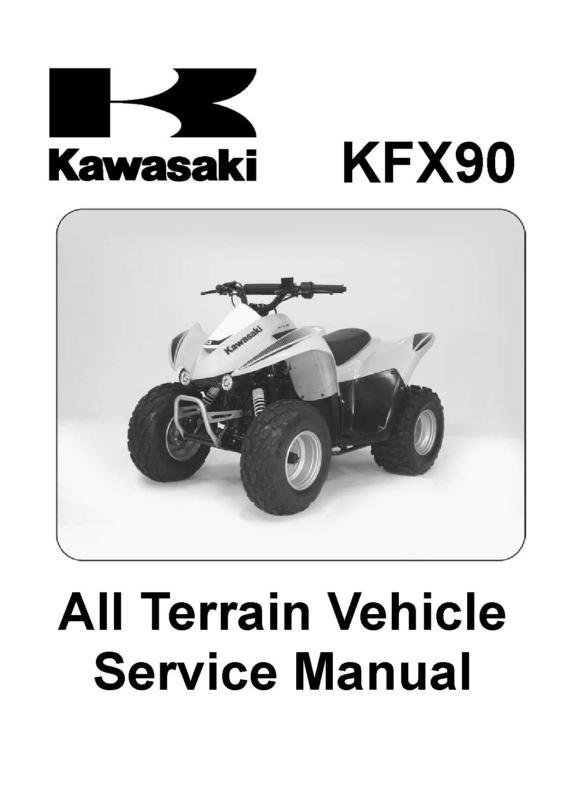 Kawasaki kfx90 kfx 90 ksf shop service repair manual 2007 2008 2009 07 08 09  cd