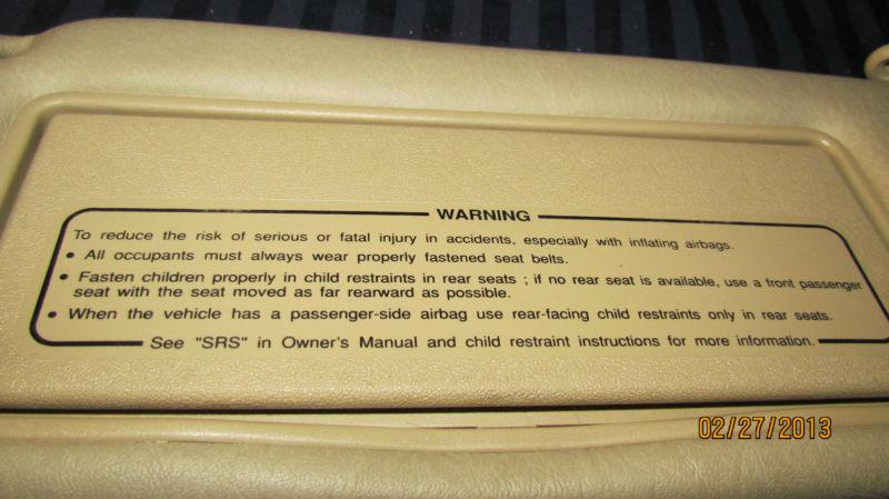 MERCEDES W124 SUNVISOR RIGHT PASSANGER SIDE