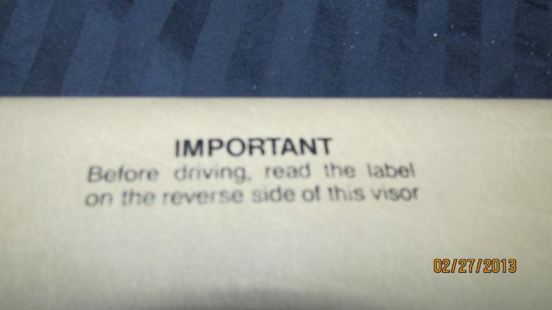 MERCEDES W124 SUNVISOR RIGHT PASSANGER SIDE