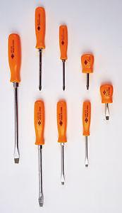 Sunex professional screwdriver set -8 pc. orange handle