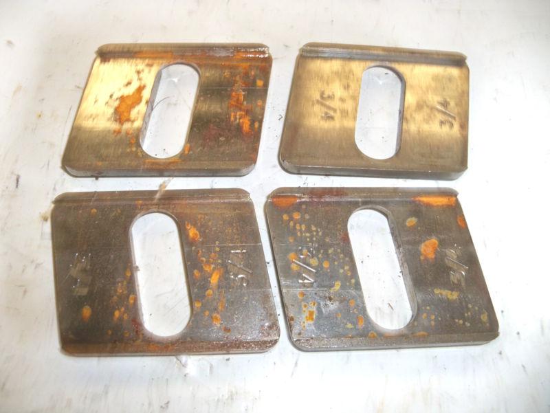 (4) steel truck arm eccentric shims 3/4" nice late model nascar arca