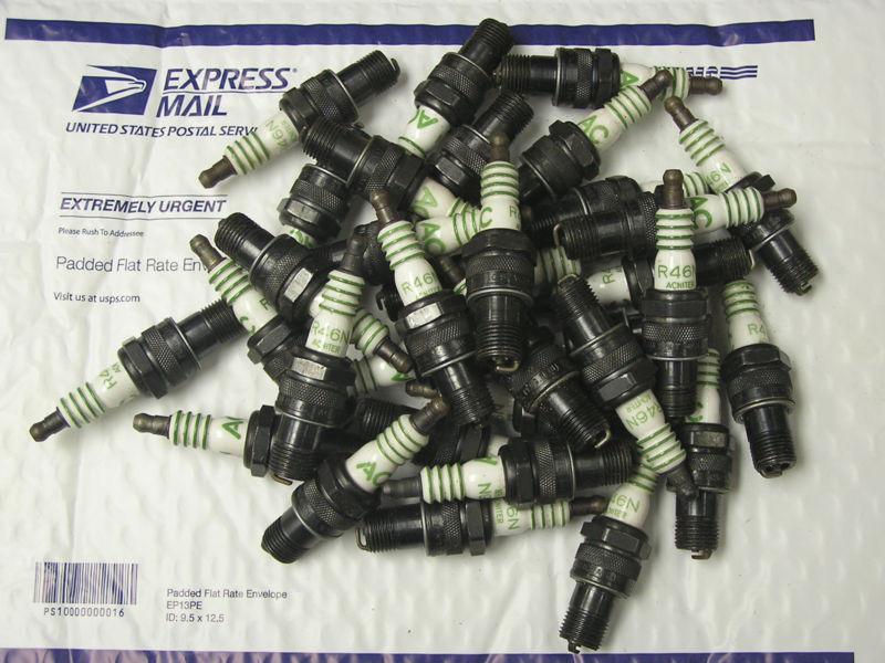 Buy AC R46N Green Stripe Spark Plugs 196974 Chevy 250 CID Steel