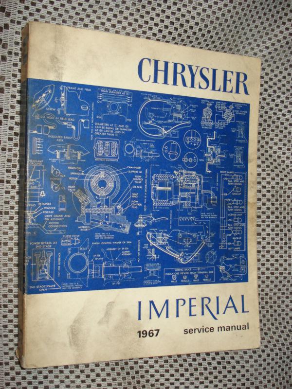 1967 chrysler service manual shop book original rare nr