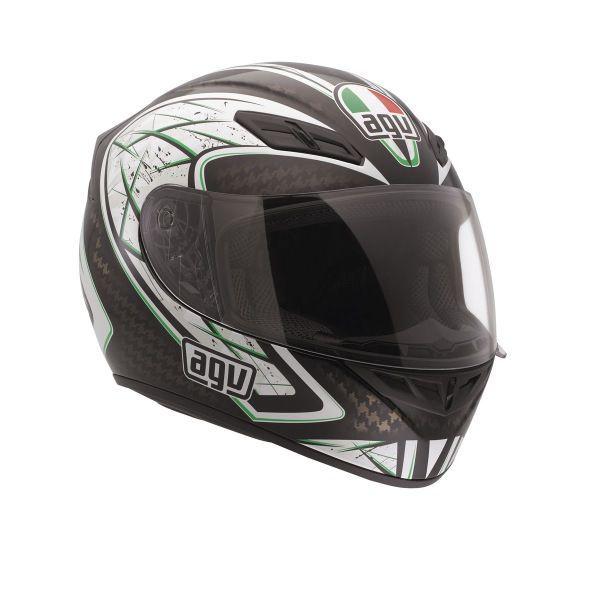 Agv k4 evo silver black green full face street helmet new xxl 2x-large