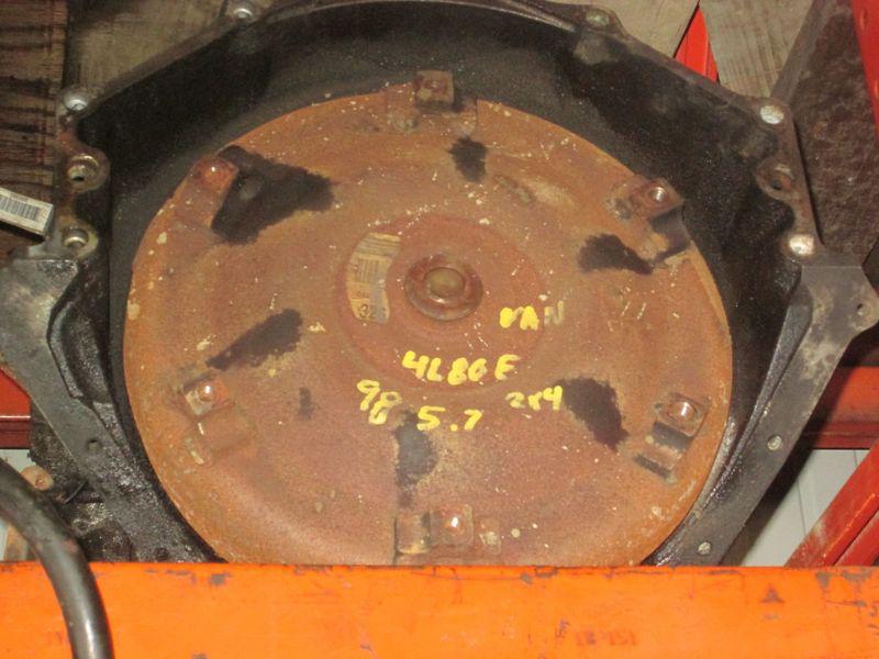 1998 chevrolet van (full size) 5.7l 350 automatic transmission assembly 4l80e