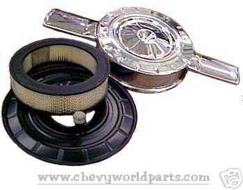66 67 nova chevy ii l79 chrome air cleaner assembly 