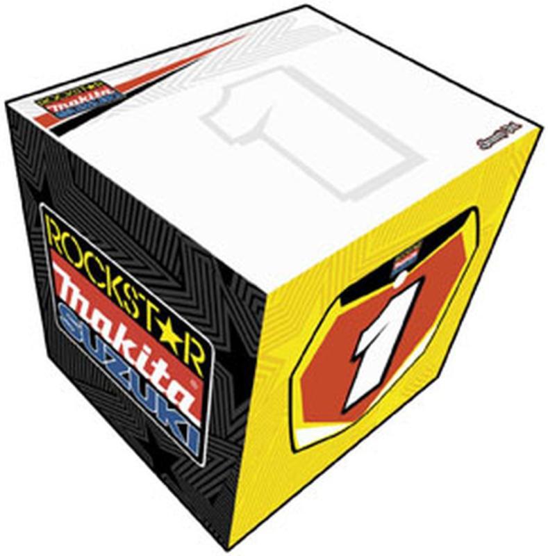 New smooth industries sticky note-cube, white, 3 x 3 x 3