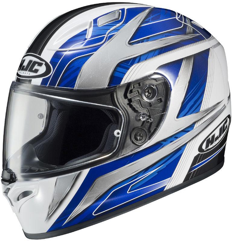 Hjc fg-17 ace blue white silver black extra large x xl xlg motorcycle helmet